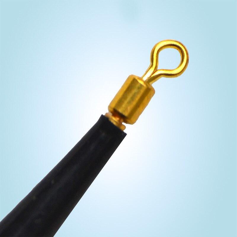 50pcs Copper Head Rubber Bobber Drift Fishing Floats Seat Vertical Fishing Float Rotation Buoy Seat Fishing Bobber Accesories