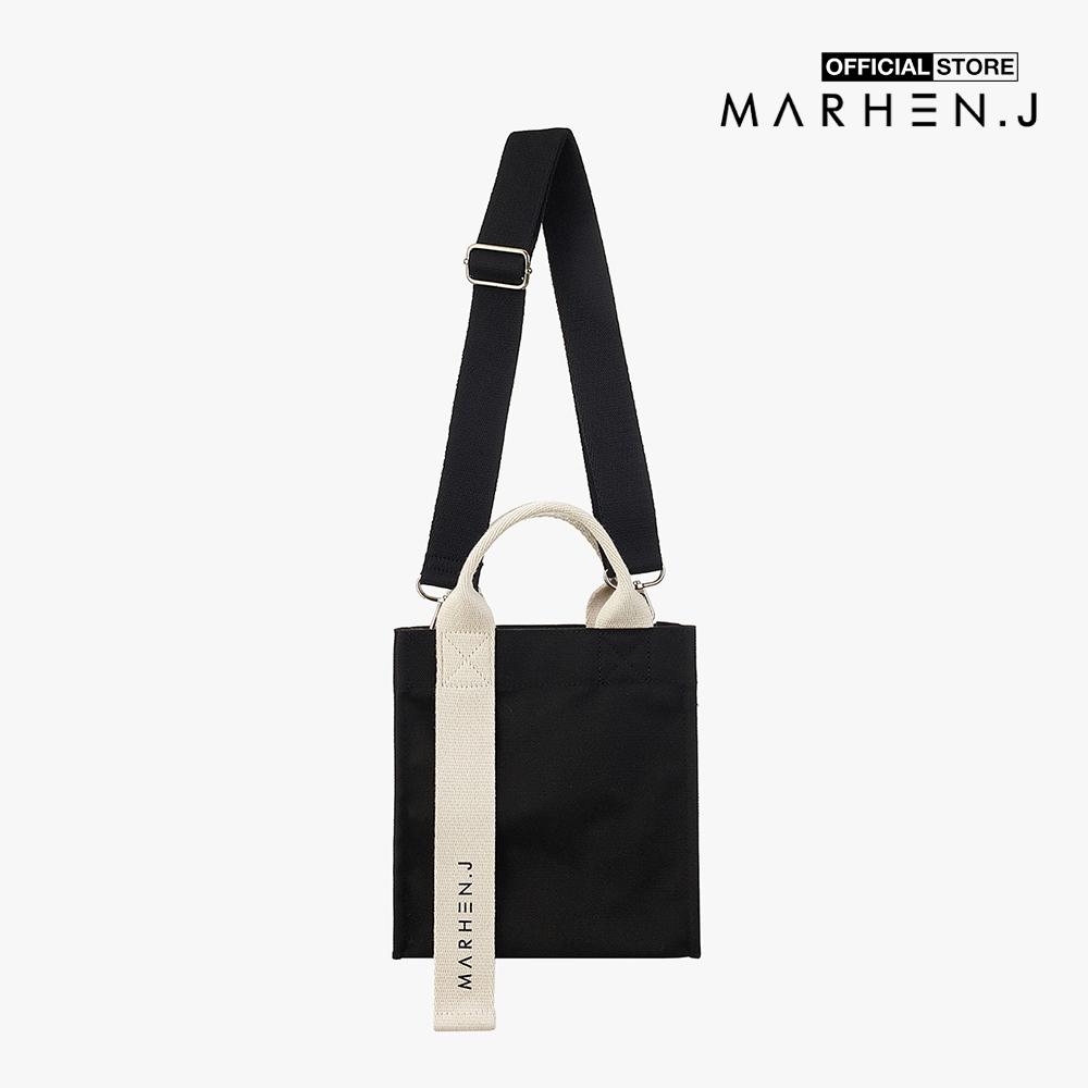 Marhen.J - Túi đeo vai chữ nhật vải bố Ricky Mini MJ18BRCKMN-BK