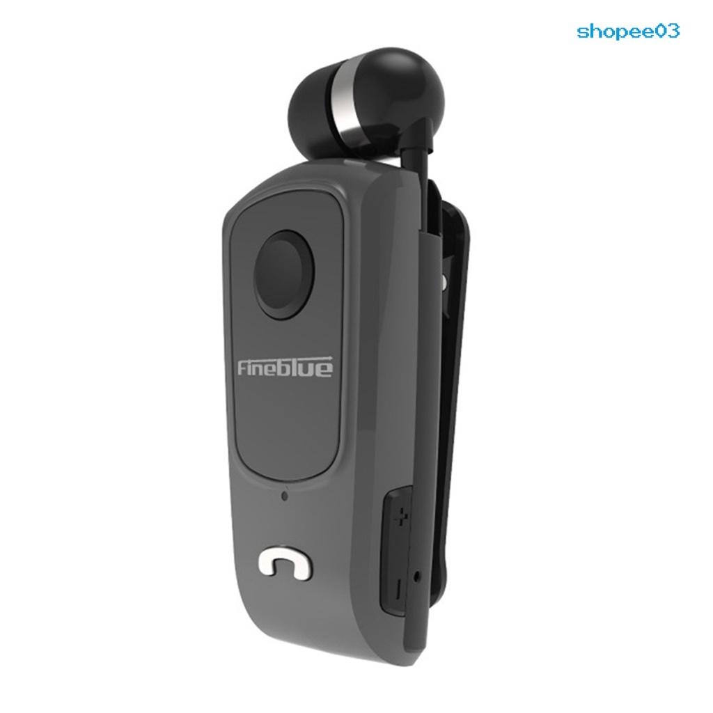 Fineblue F920 Vibration Alert Collar Clip Unilateral Business Bluetooth-compatible Earphone