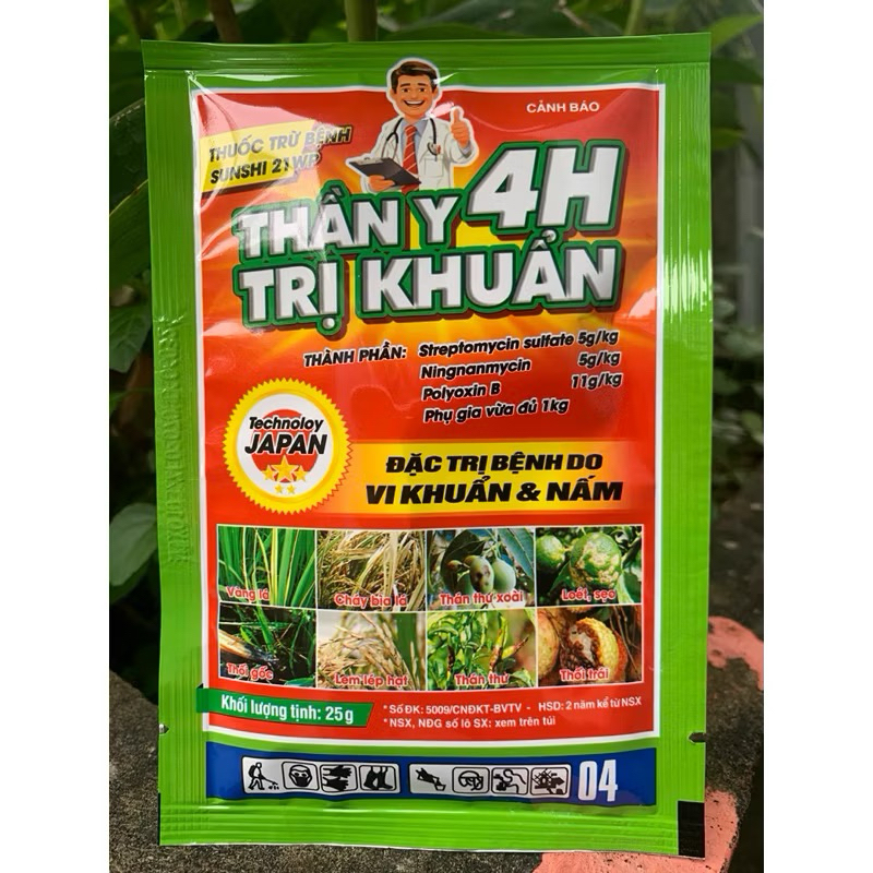 Sunshi 21wp Thần Y trừ Khuẩn: Thán thư, thối nhũn, đốm nâu, đốm trắng, sương mai, héo xanh, Sạch bệnh xanh cây