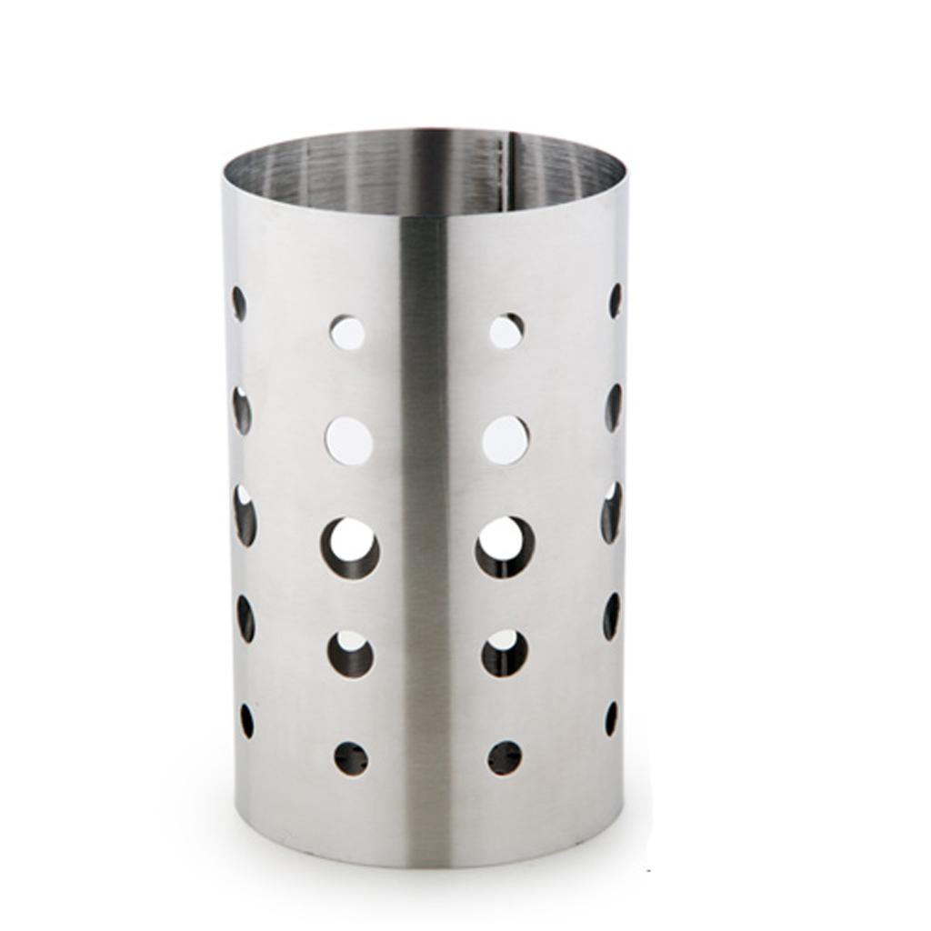 Kitchen Chopsticks Holder Spoon Fork Box Tableware Home Organizer Silver