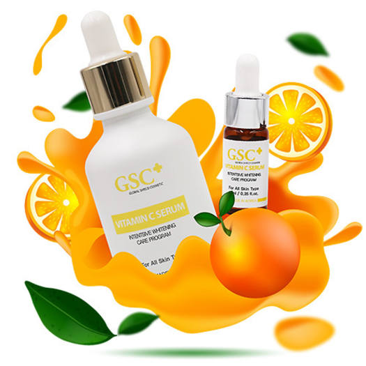 Tinh chất Serum hỗ trợ trị thâm, trắng sáng da GSC Vitamin C serum size 50ml