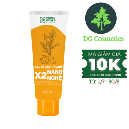 Gel Vệ Sinh X2 Nano Nghệ Cocayhoala mini size 10ml