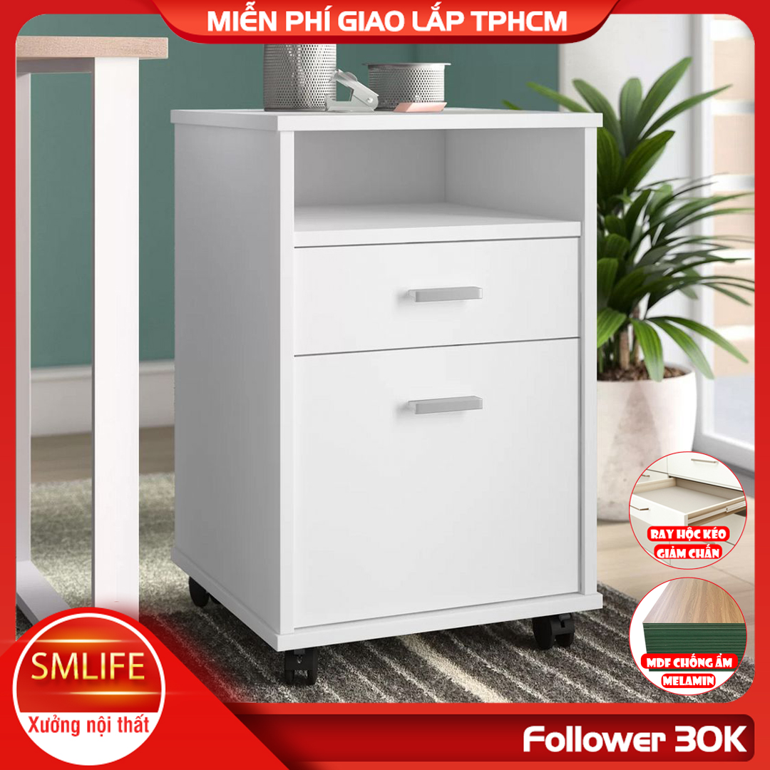 Tủ đựng tài liệu, hồ sơ SMLIFE Finny  | Gỗ MDF dày 17mm chống ẩm | D40xR45xC71cm