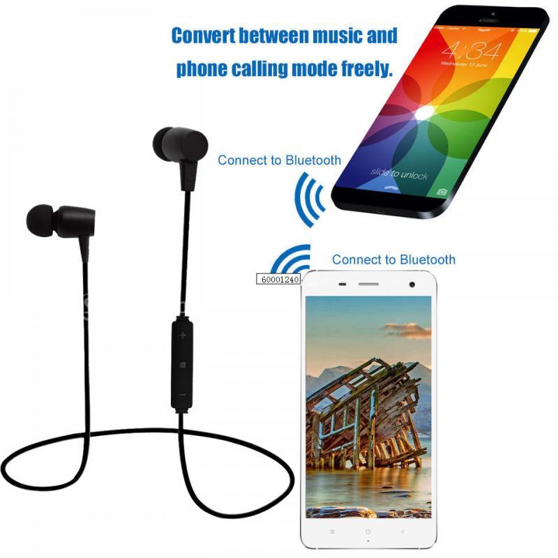 Magnetic Wireless Sport Bluetooth Headphone Earbuds Headset Earphone