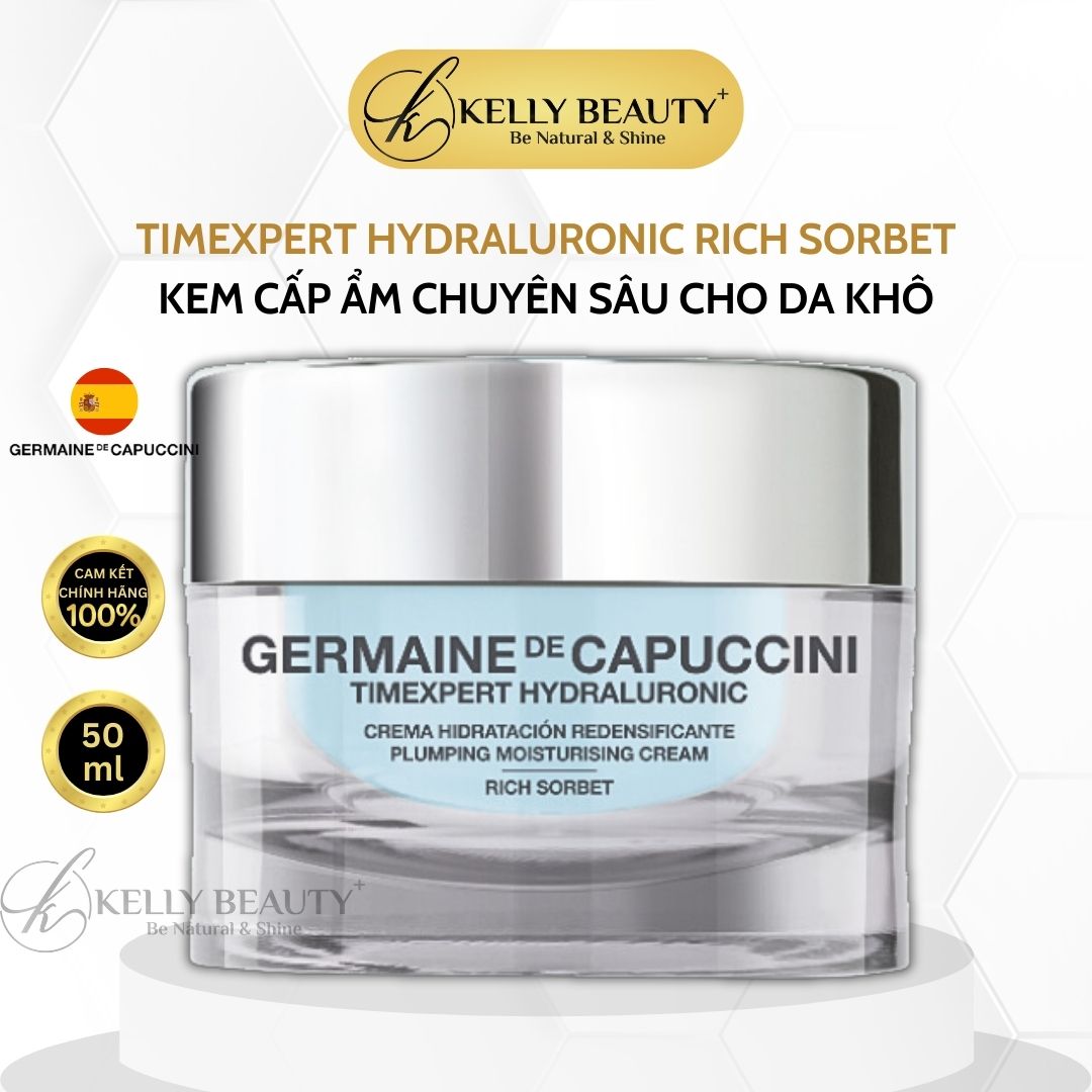 Kem Cấp Ẩm Cho Da Khô Timexpert Hydraluronic Rich Sorbet - Germaine de Capuccini | Kelly Beauty