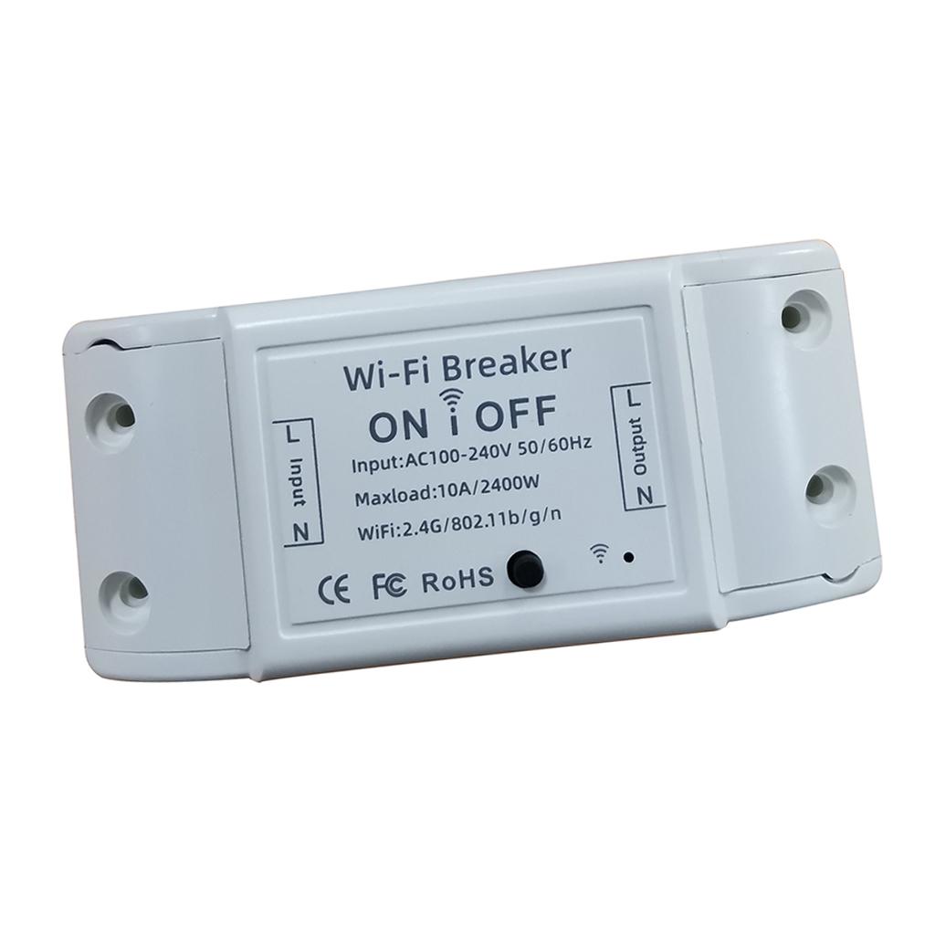 10A Smart WiFi Wireless Light Switch, Universal DIY Module for Smart Home Automation Solution, Works with Amazon Alexa Home Assistant, No Hub Required