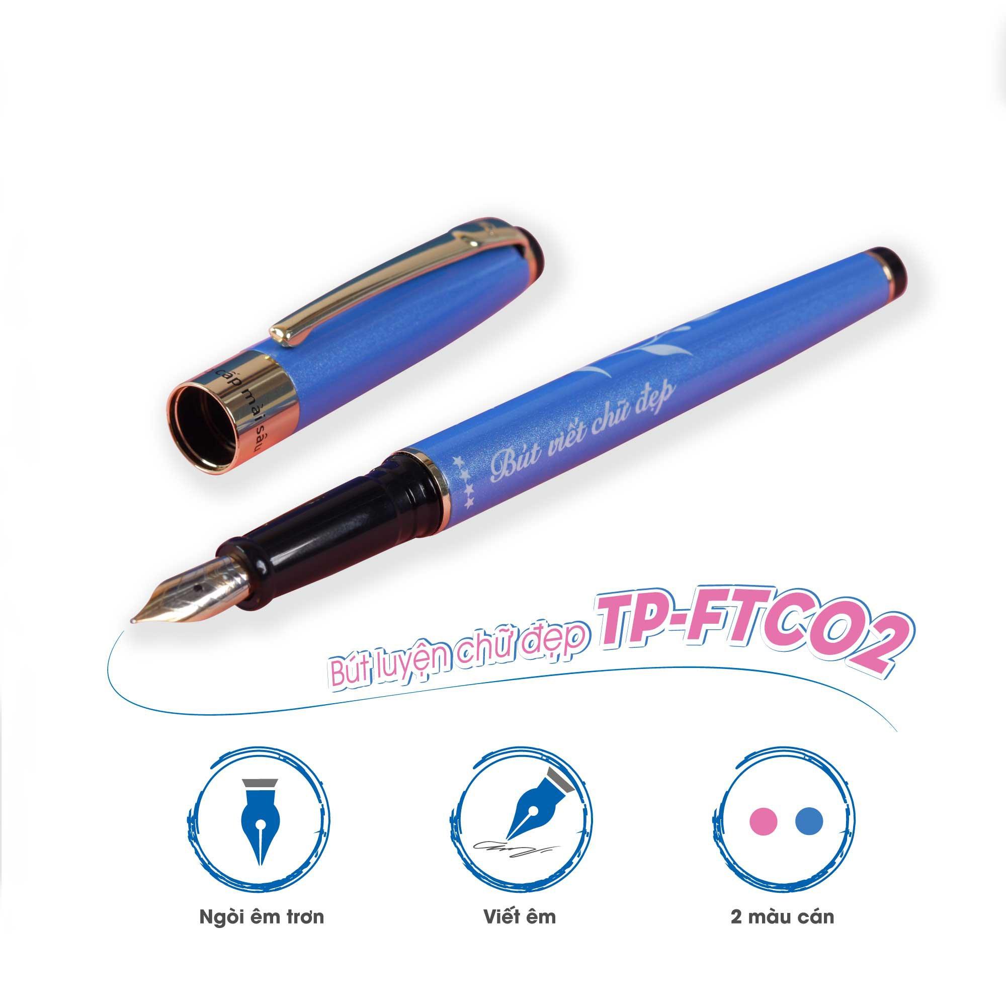 Bút máy Thiên Long TP-FTC02 - Bút viết chữ đẹp - Tặng 05 ống mực