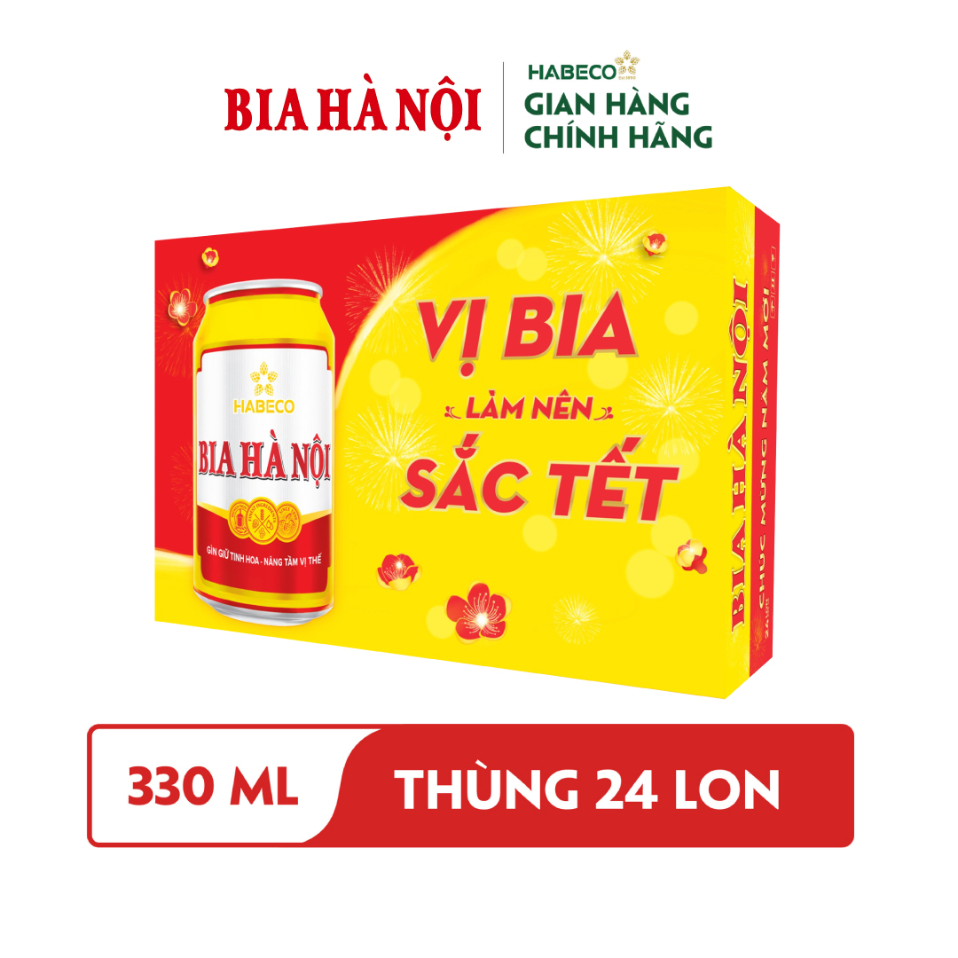 Bia Hà Nội - Thùng 24 lon 330ml