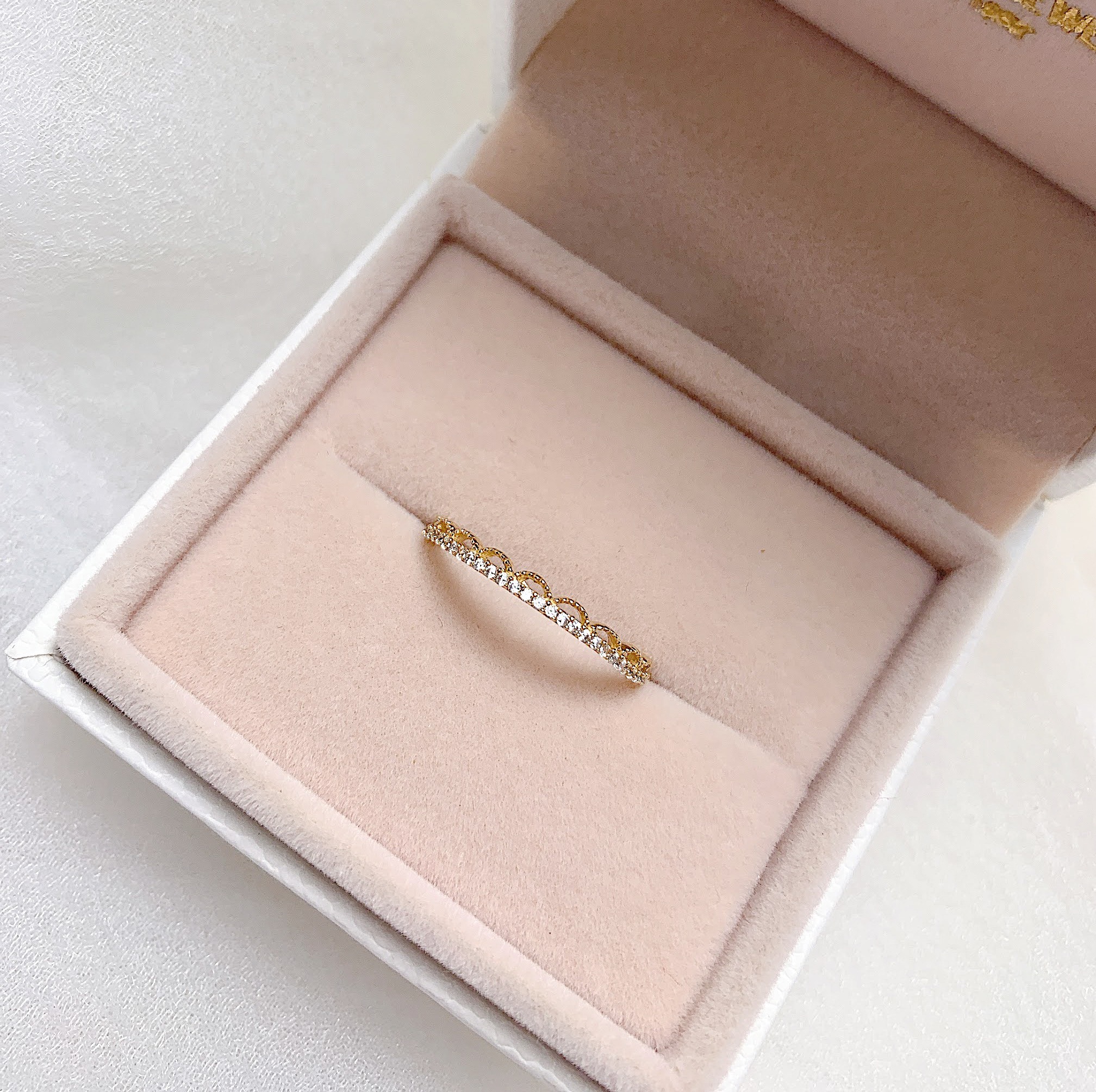 Nhẫn nữ vàng 10k Huy Thanh Jewelry NLF08 size 11.5