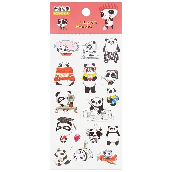 Bộ 3 Sticker Panda GUBHZMT03815 - Mẫu 3