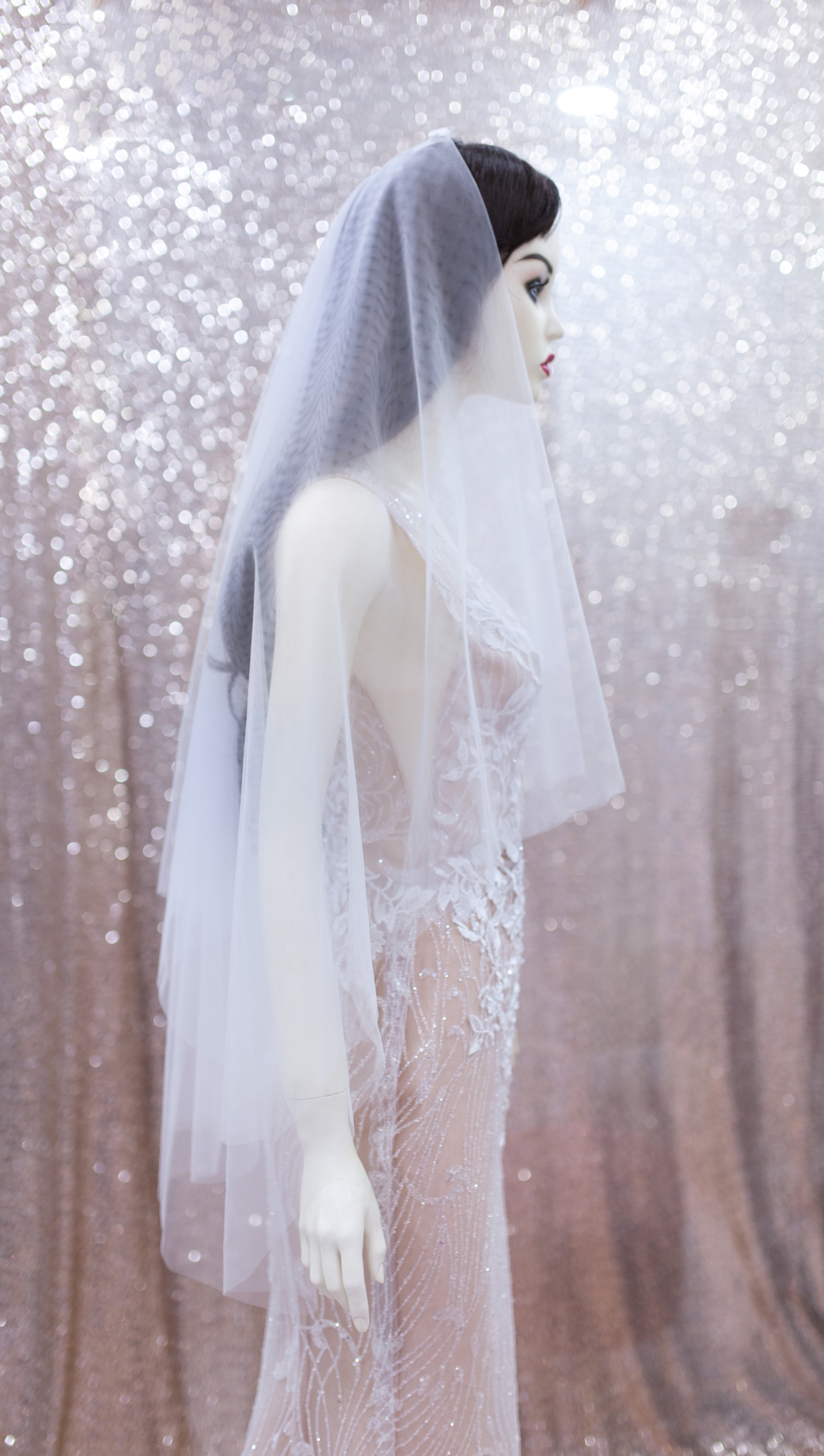 Lúp voan cô dâu 2 lớp Bridal Veil Two Layers