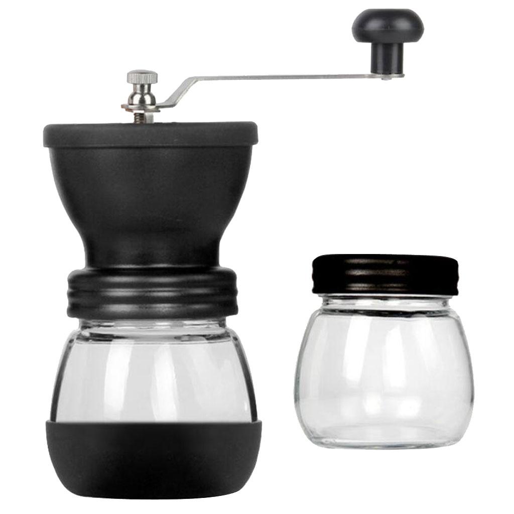 Portable Manual Coffee Grinder with Ceramic Burr Bean Mill Tool Hand Grinder