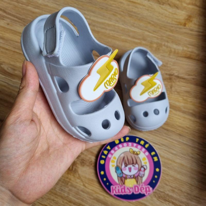 Giày Sandal quai dán Cheerful Mario mẫu mới 2021 cho bé trai gái 1-5 tuổi