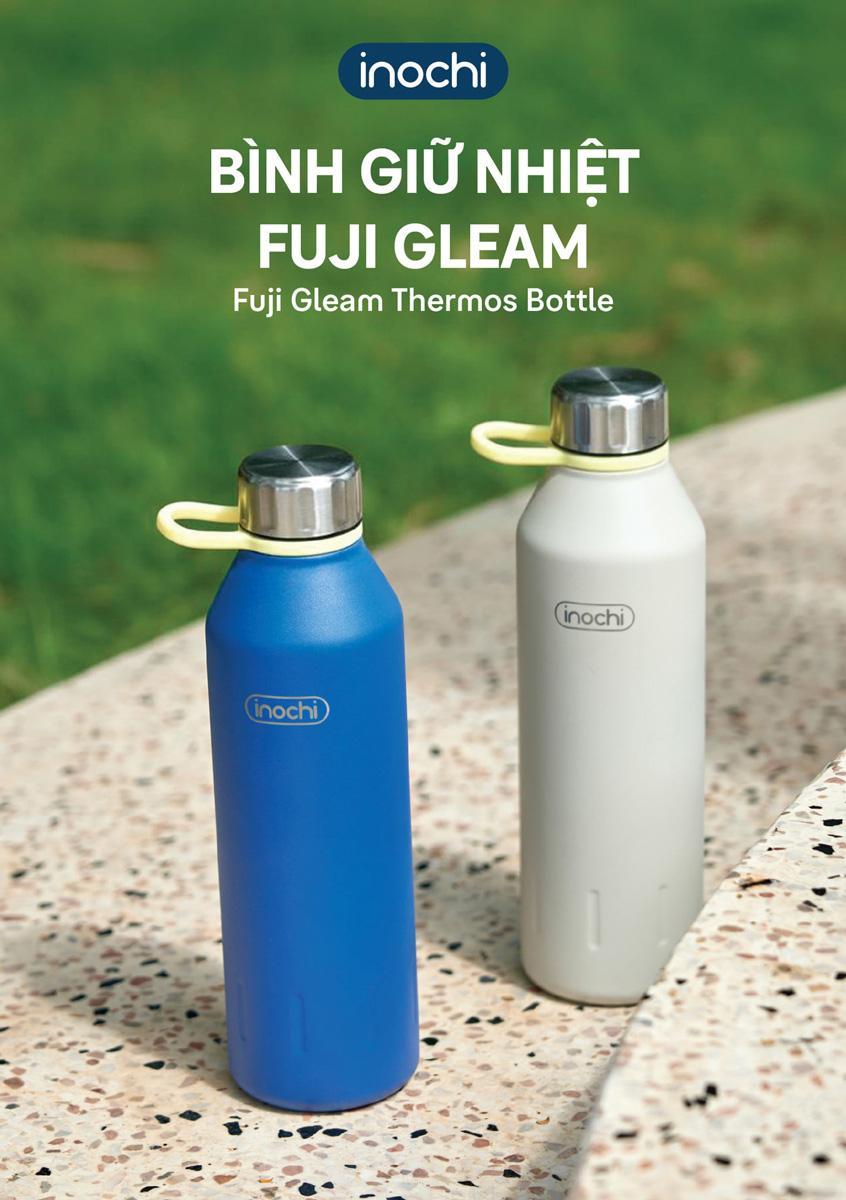 Bình Giữ Nhiệt Fuji Gleam 500 ml - Inochi KNK.BFGL.0500 - Màu Xanh Dương/Be