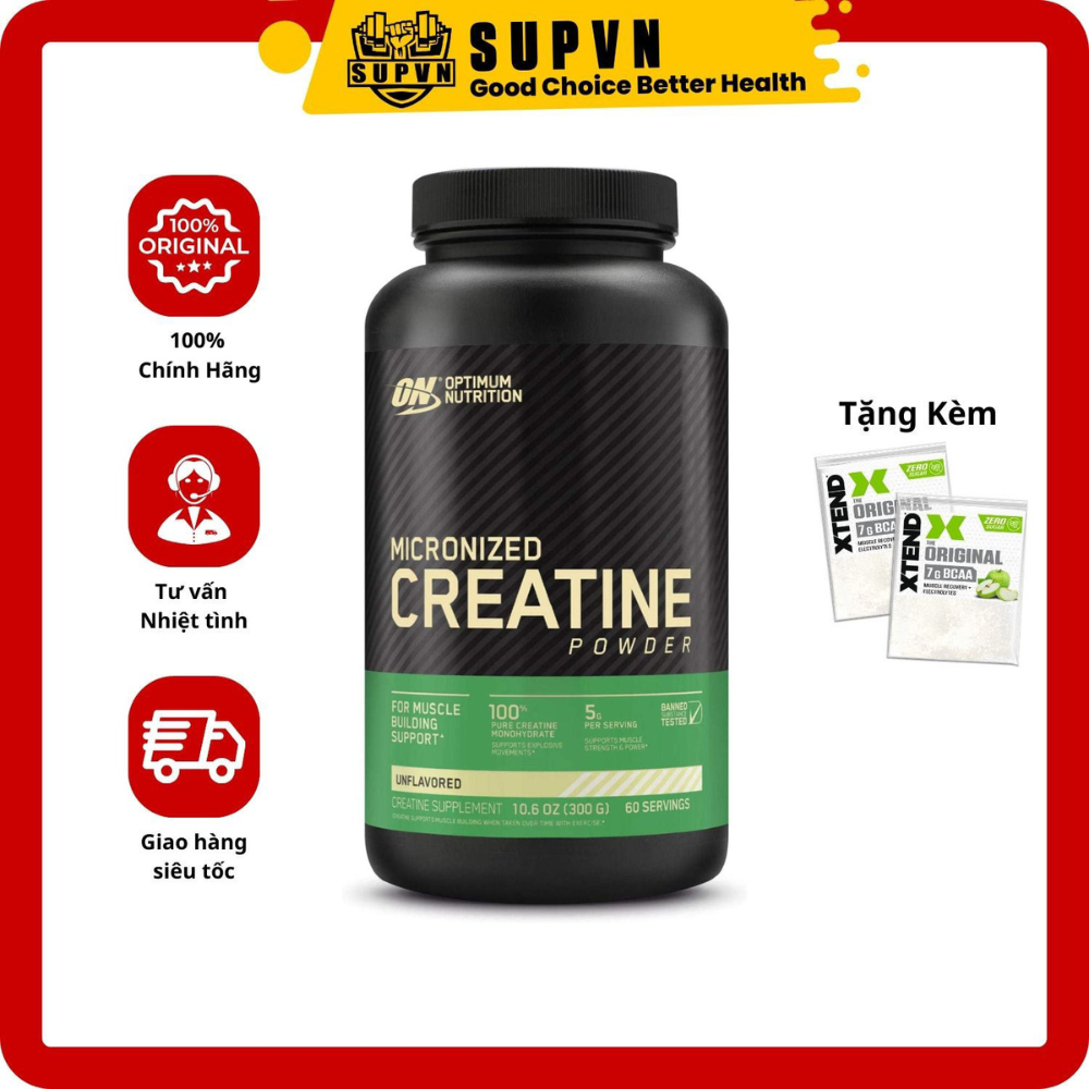 On Creatine Micronized Powder (300Gram) - Hỗ Trợ Tăng Cơ Tăng Sức Mạnh Sức Bền Và Phát Triển Cơ Bắp