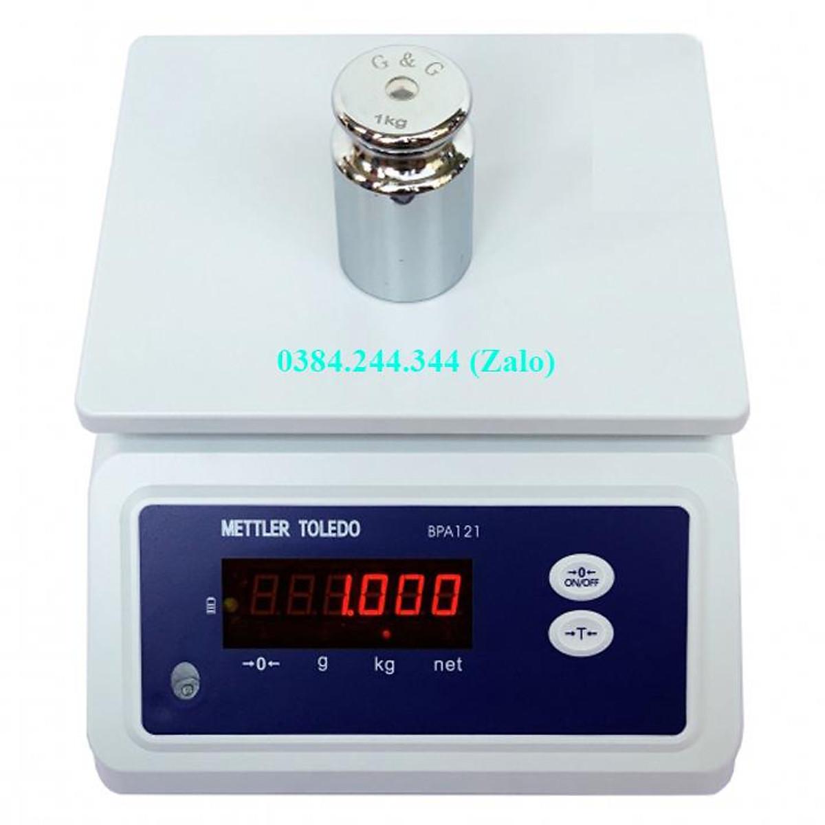 Cân điện tử chống nước Mettler Toledo BPA 121, mức cân tối đa 1.5kg, độ chia 0.2g, thiết kế chống nước tốt nhất