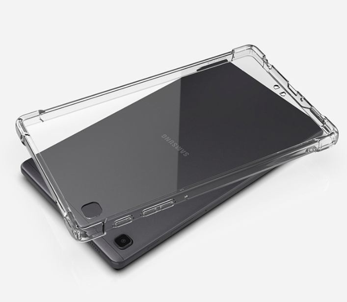 Ốp Lưng Chống Sốc Cho Samsung Tab A8 8 inch T290/T295 Dẻo Silicon Trong Suốt, Có Gờ Bảo Vệ Camera