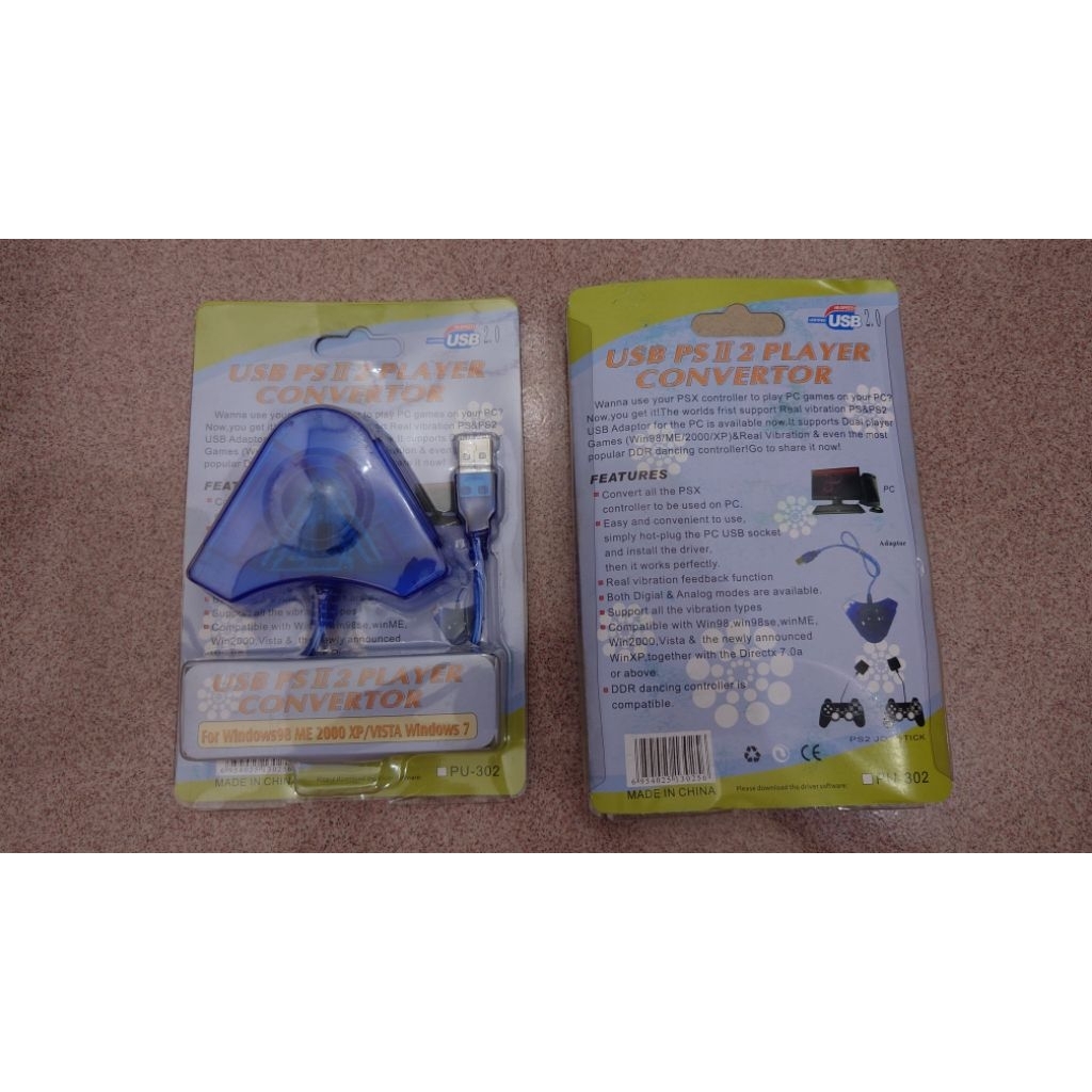 Cáp chuyển tay cầm PS2 thành USB - miếng lót chuột