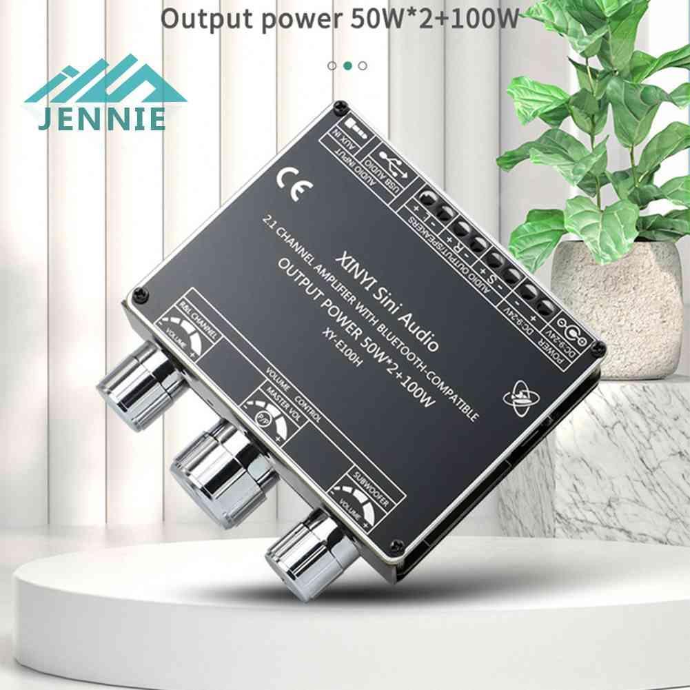 Bảng Mạch Khuếch Đại Âm Thanh XY-E100H50W * 2 + 100W Bluetooth 5.1 AUX + Ổ Đĩa U + USB Đầu Vào Âm Thanh Nổi 2.1 CH