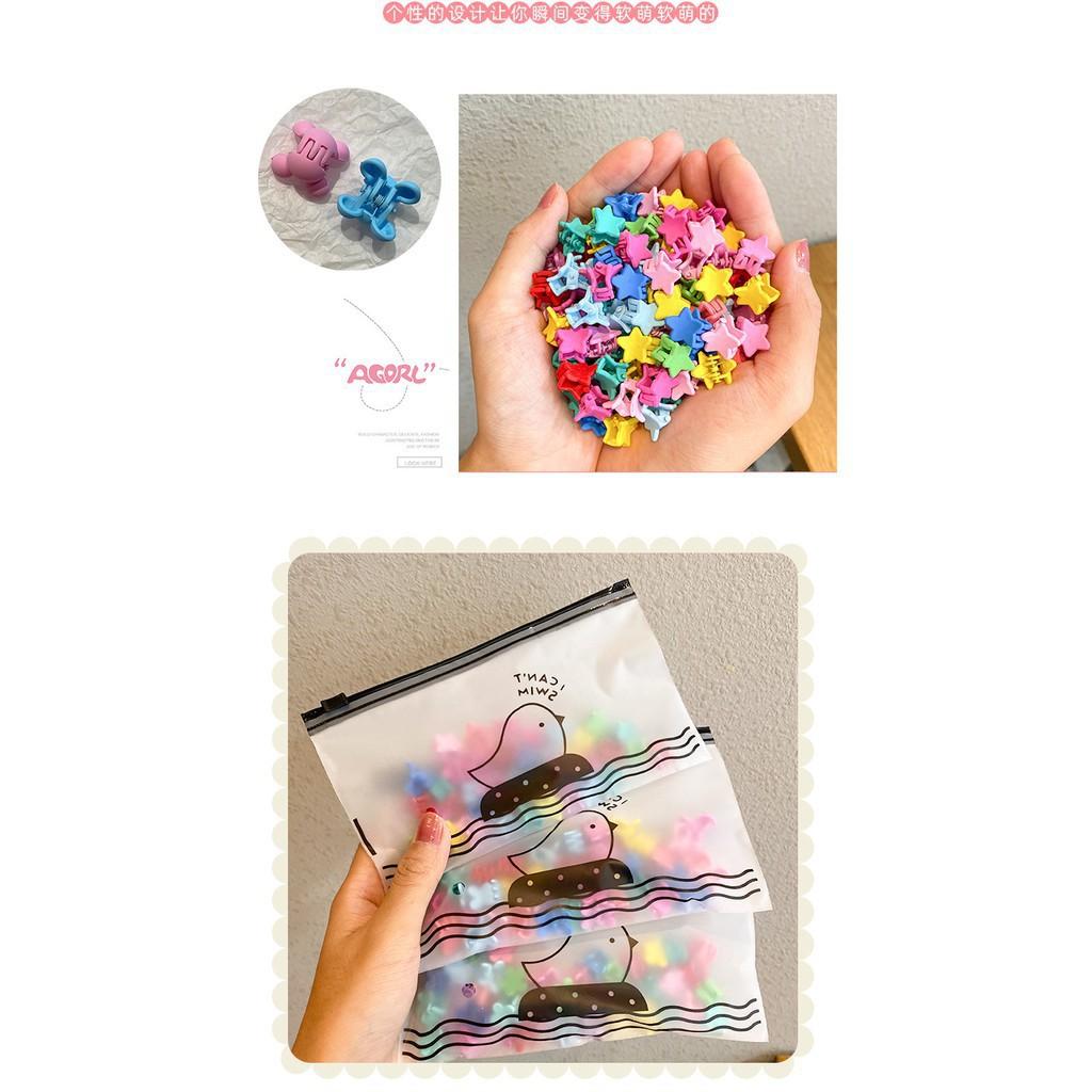 Set 50 Kẹp Tóc Càng Cua Mini Nhiều Màu Cho Bé Gái KEP50