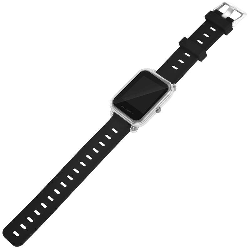 Khung bảo vệ PC trong suốt có màu cho đồng hồ thông minh Huami Amazfit Bip Lite