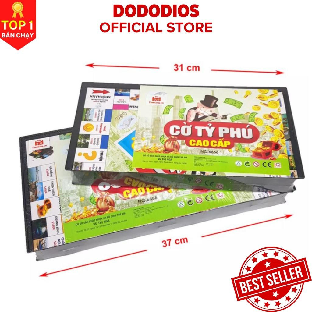 Cờ tỉ phú monopoly vui nhộn cao cấp, an toàn có chọn cỡ 31x31cm, 42x42cm chính hãng dododios