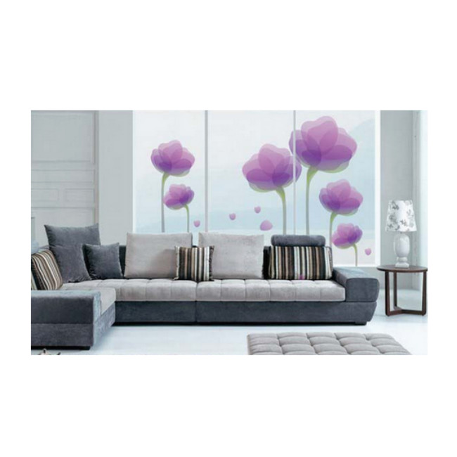Decal Dán Tường Hoa Tường Quân Tím PK88