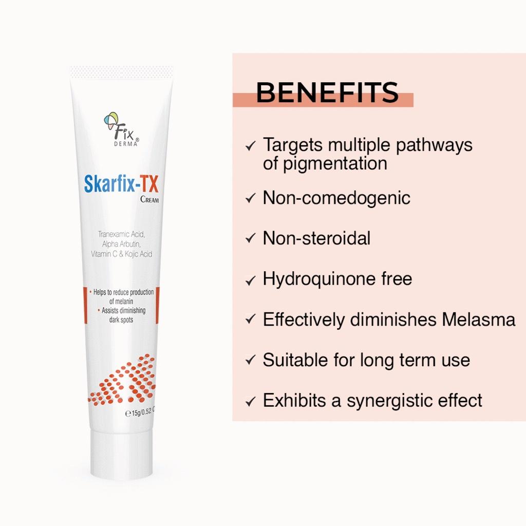 Kem dưỡng da mờ nám, Mờ thâm Fixderma Skarfix tx Cream 15g