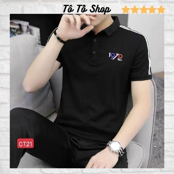 Áo Phông Nam ️️ Áo Thun Nam Tay Ngắn Cổ Bẻ Thời Trang Cao Cấp Mẫu Mới Hàng VNXK Tô Tồ Shop - ATNTT4