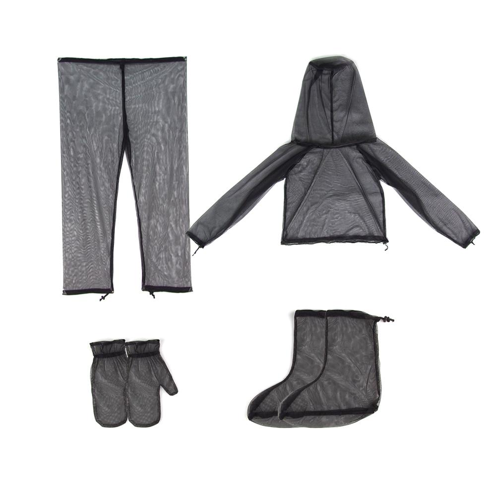 Outdoor Camping Fishing Mosquito Suit Bug Bee Mozzie Fly Insect Jacket Trouser Set