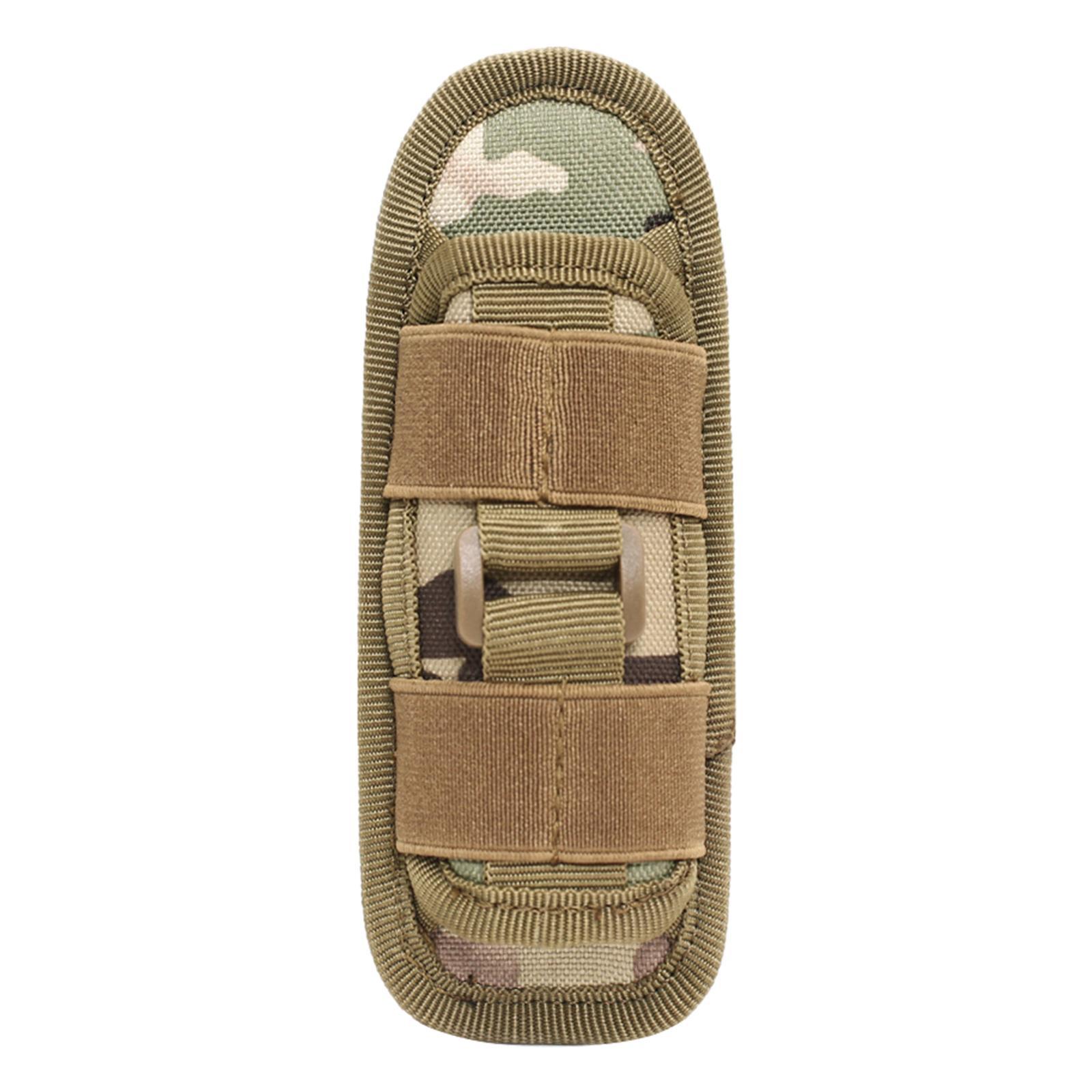 Flashlight Holder Carry Belt Pouch with 360 Degrees Rotatable Clips