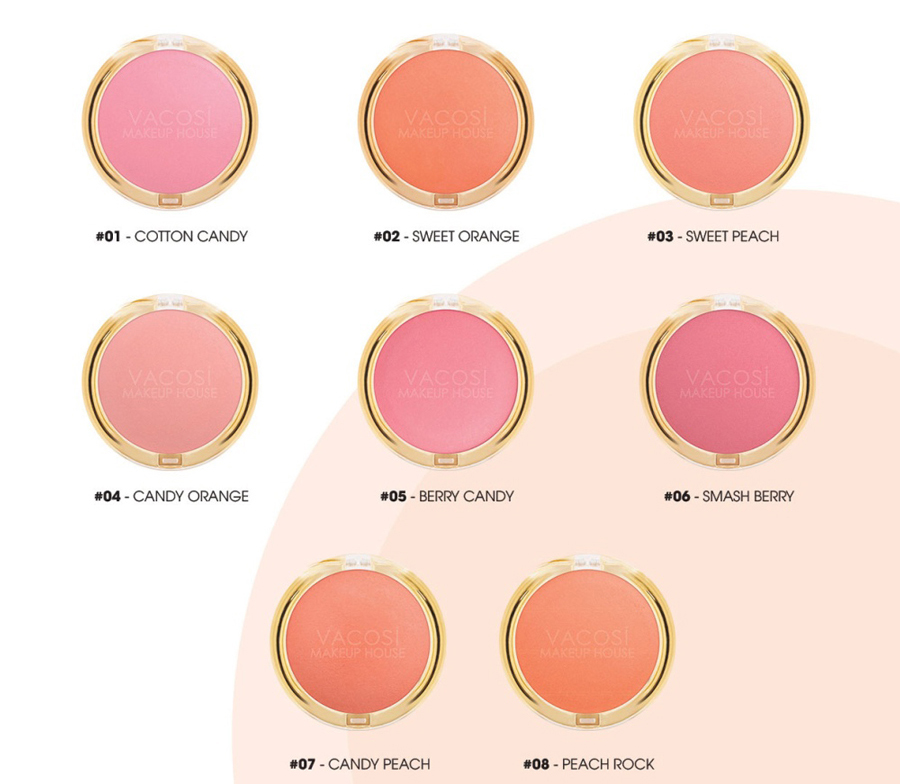 Phấn Má Hồng Dạng Hộp Vacosi Lolipop Blush Set (5g)