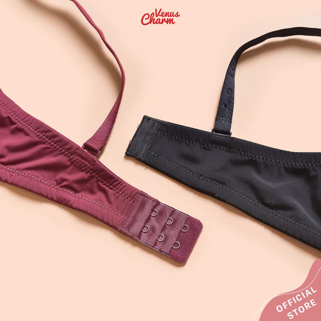 Áo lót cúp ngực Venus Charm quả ngang có gọng nâng đẩy ngực tự nhiên 8057 trơn