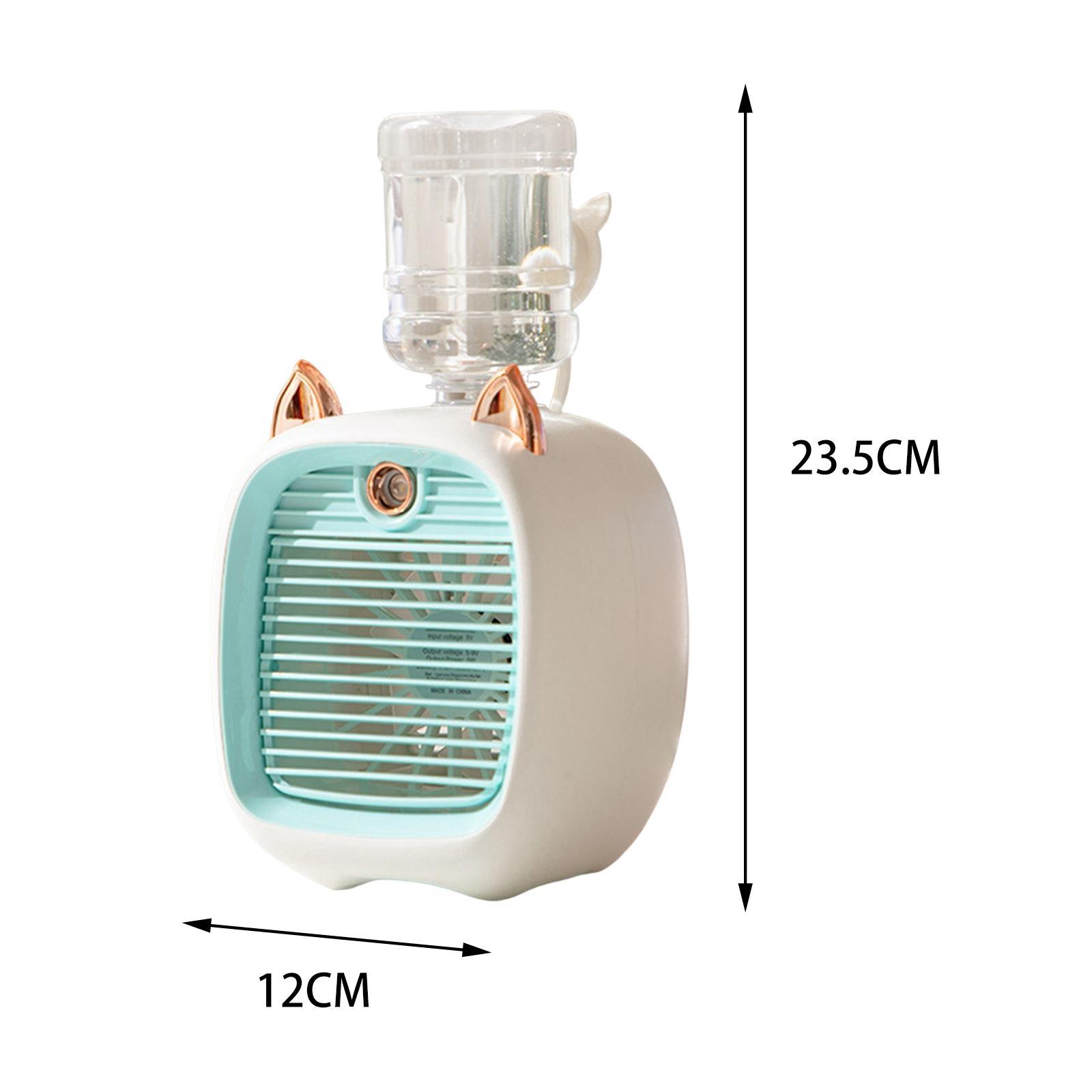 Air Conditioner Fan Quiet  Air Fan for Office Home Bedroom blue