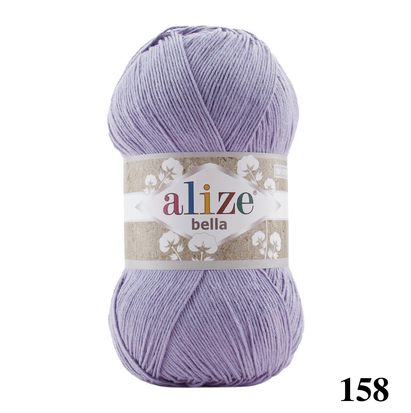 Cuộn sợi cotton hè trơn Bella 100 hãng Alize Yarns đan móc áo, váy, khăn hè siêu mát