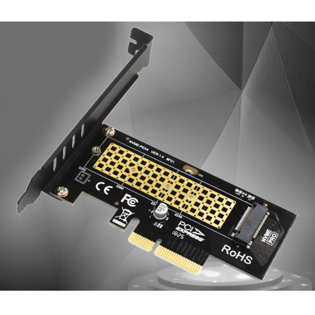 M.2 NVMe SSD to PCIE 3.0 X4 Adapter M Key Interface Card, Support PCIE x4 x8 x16 Slot