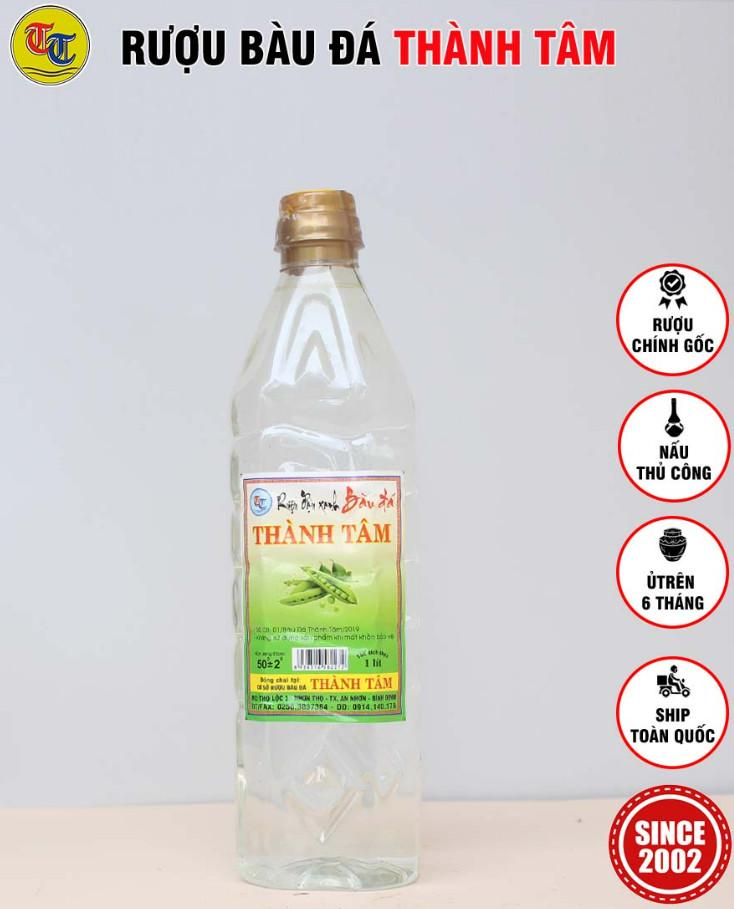 Đặc Sản Bình Định - Rượu Bàu Đá Thành Tâm Đậu Xanh 1 Lit - OCOP 3 Sao