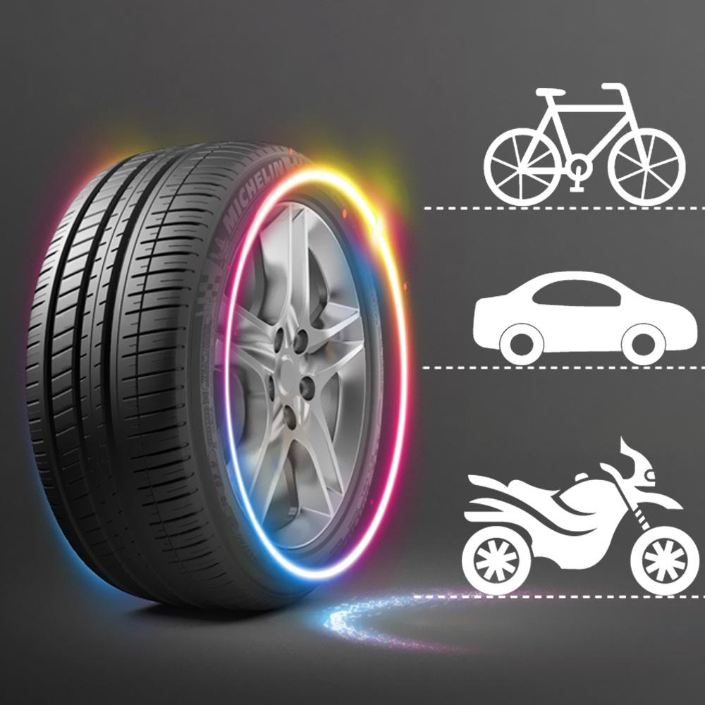 Set 2 đèn LED gắn van bánh xe đạp leo núi trang trí