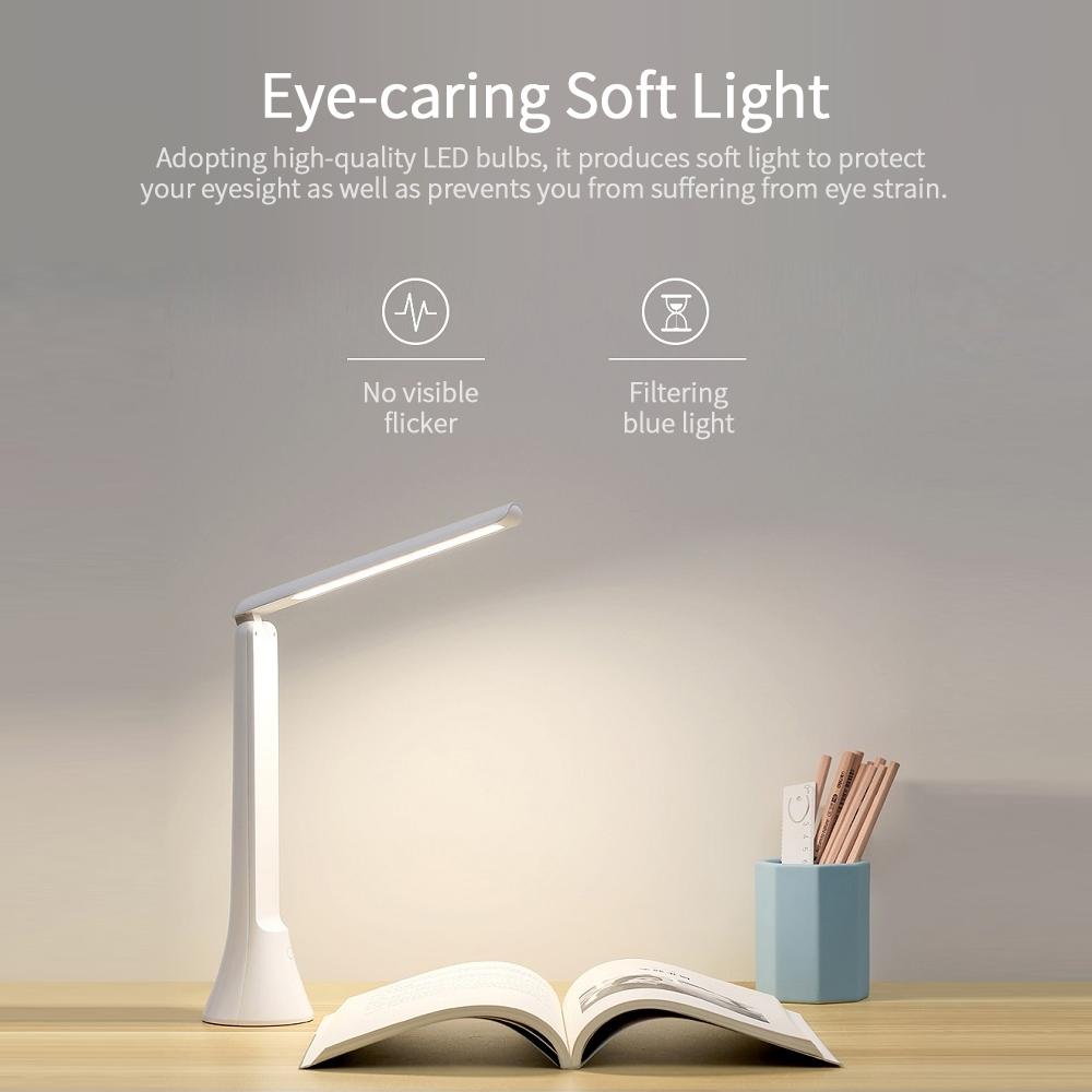 Đèn LED có thể sạc lại + Đèn pin chăm sóc mắt để đọc sách & Chiếu sáng khẩn cấp 3 Màu Điều khiển cảm ứng 2 trong 1