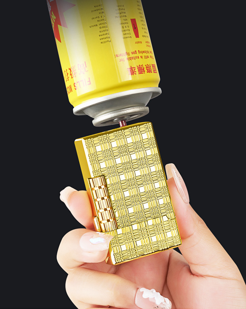 Bật Lửa Dupont 2 Chế Độ Lửa Vân Kim Cương - Xài Gas