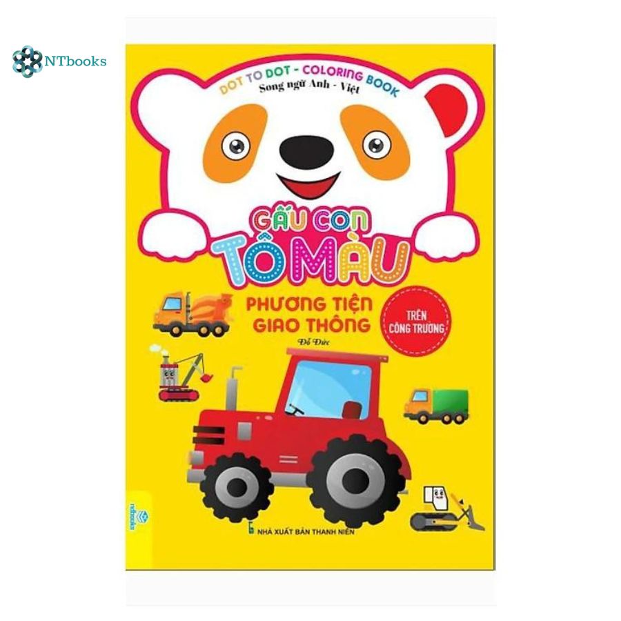Combo 8 cuốn Gấu con Tô màu - Phương tiện giao thông