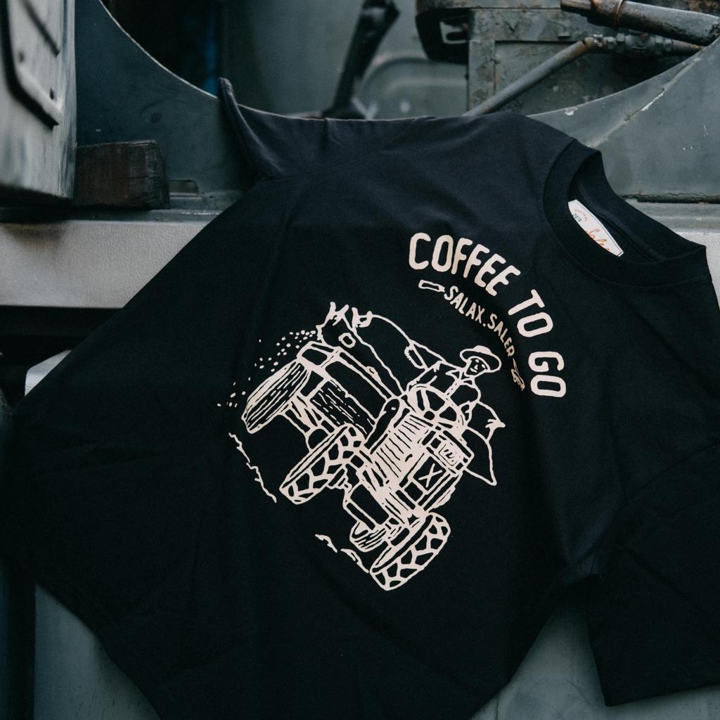 Salaxsaler áo thun COFFEE TO GO T shirt