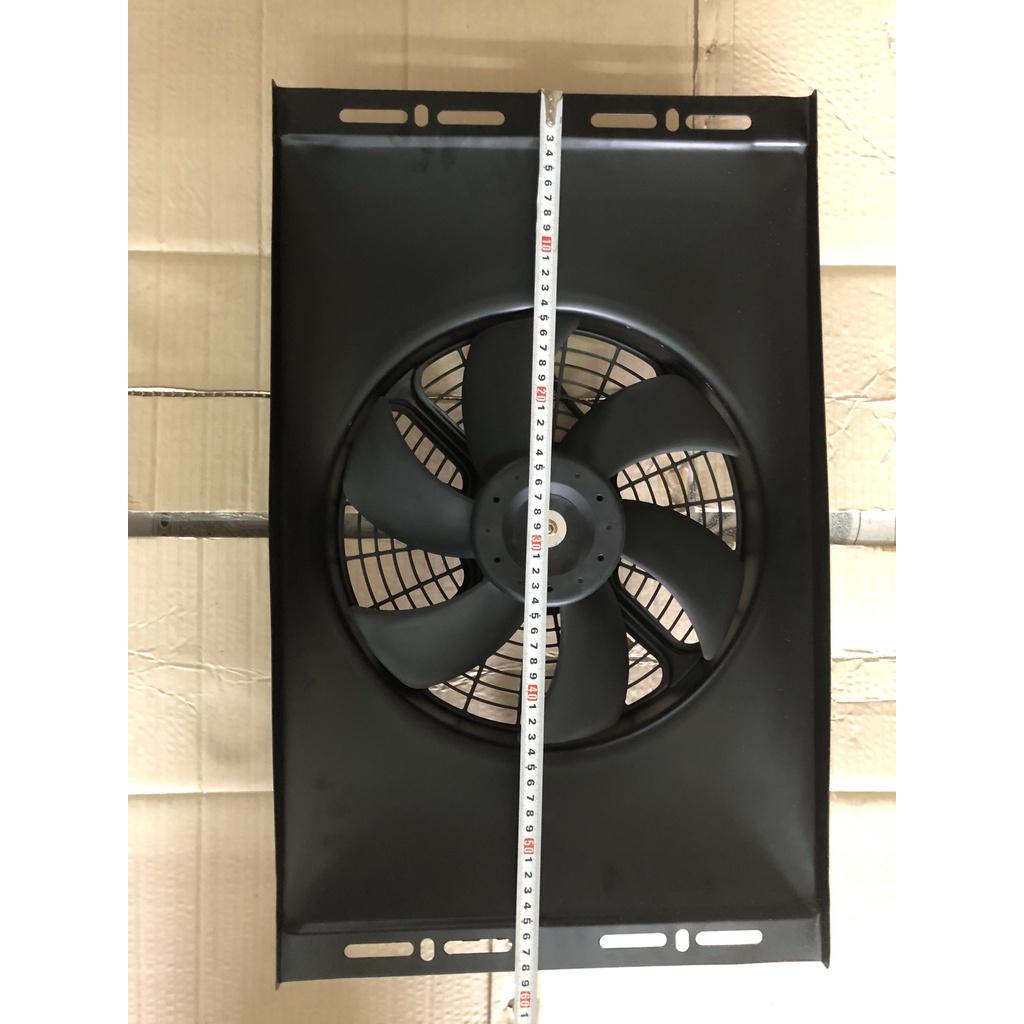 Quạt Dàn nóng lồng sắt chế 14x23 12V / 24V 35x58 cm hàng Trung Quốc