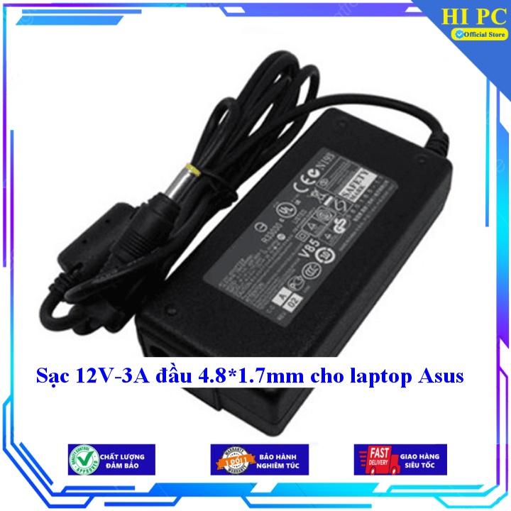 Sạc 12V-3A đầu 4.8*1.7mm cho laptop Asus - Hàng Nhập khẩu