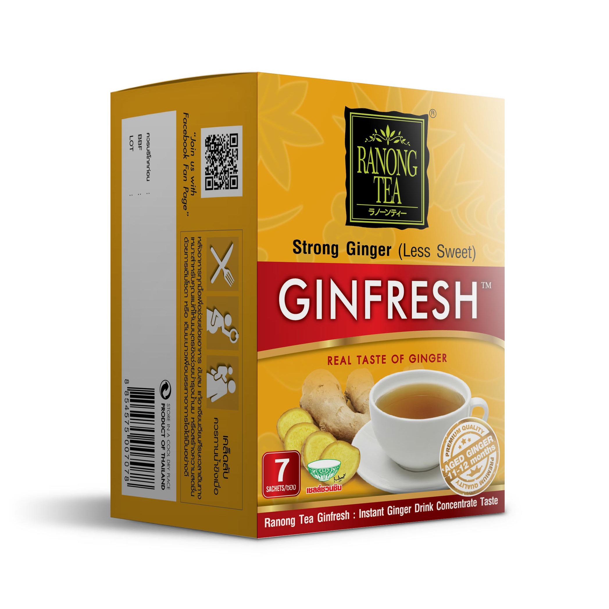 Trà gừng đậm đà Ginfresh Ranong Tea