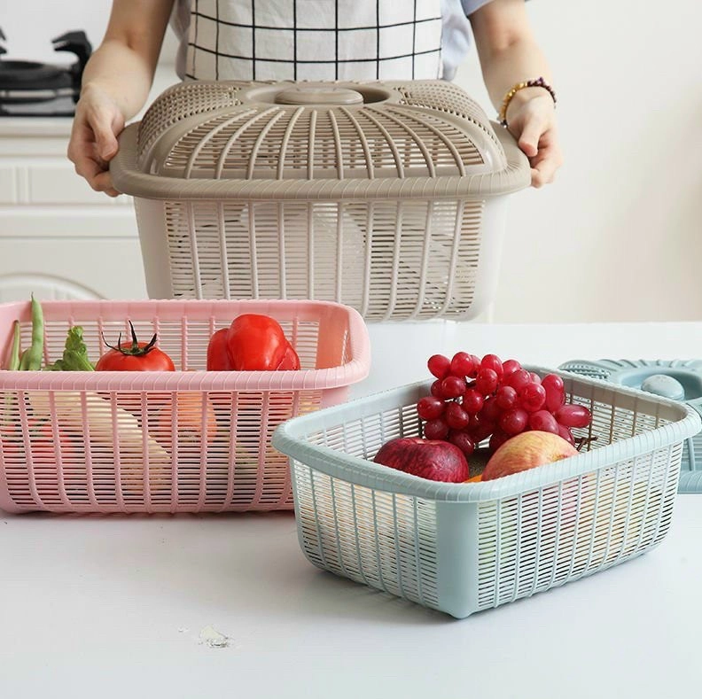RỔ VUÔNG ĐỰNG TRÁI CÂY Ở NHÀ BẾP-HT