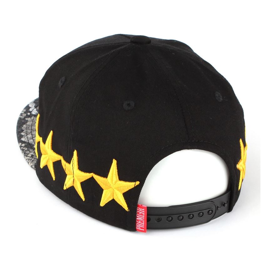 PREMI3R Mũ Snapback Nón Hiphop BOTTOM STAR màu vàng kim Mũ lưỡi trai phong cách hàn quốc nón thương hiệu chính hãng