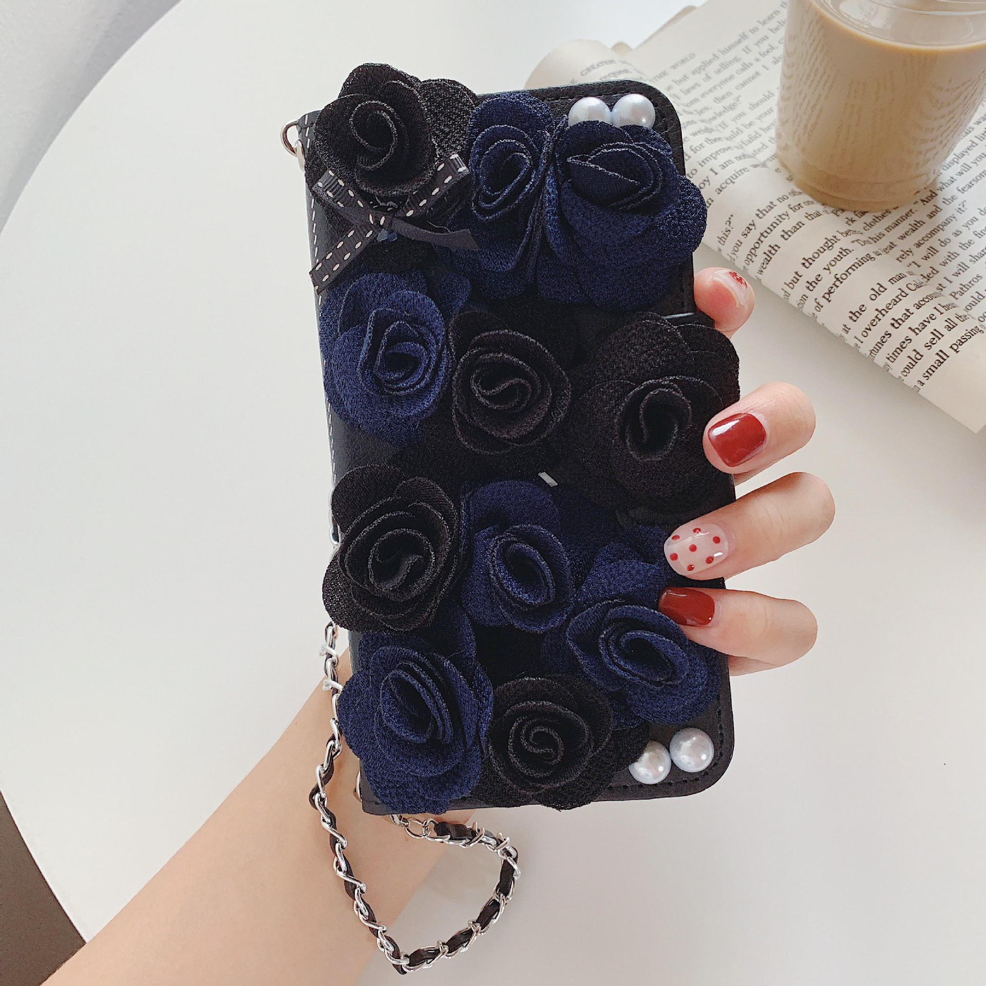 Bao da cho iPhone 11 Pro max dạng ví handmade sang trọng