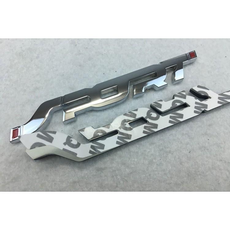 Decal Tem Chữ Sport 3D Kim Loại Dán Xe Ô Tô MS-31